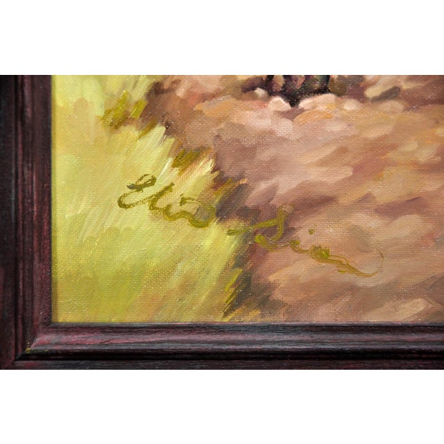 Elin Sian Blake, Black Bay Horse, WWI, 21st Century, Oil on Canvas For Sale - Image 3 of 18