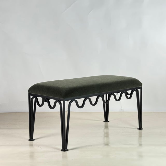 Not Yet Made - Made To Order Short 'Méandre' Bench by Design Frères For Sale - Image 5 of 7