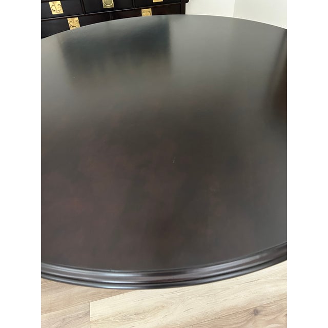 Old Biscayne Designs Avery Dining Table W/Pedestal Base For Sale - Image 9 of 10
