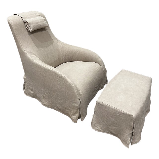 Kalos Lounge Chair & Ottoman by Antonio Citterio for B&b Italia, New With Tags For Sale