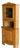 Vintage Brutalist Oak Corner Cabinet in Style of Henning Kjærnulf Danish Modern For Sale