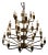 NOIR Montoro Chandelier, Antique Brass For Sale