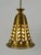 Rare, lovely and highly decorative mid-century modern brass and crystal glass pendant lamp or hanging light. Designed...