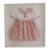 Nursery Art: St. Louis Women's Exchange Cherry Dress Framed in a White Wood Shadow Box For Sale