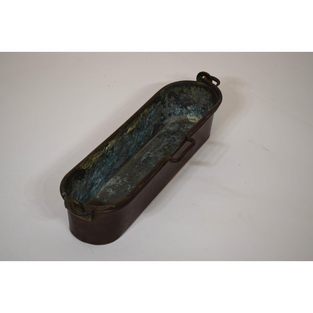 French Country Mid 19th-Century French Copper Poissoniere For Sale - Image 3 of 3