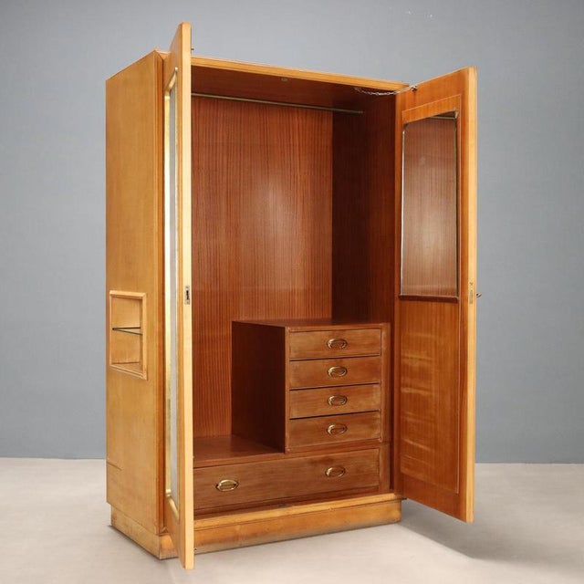 Vintage Wardrobe in Maple, 1950s For Sale - Image 4 of 14