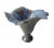 Blue Flower Vase in Stone Mass, 2010s For Sale
