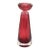 1980s Pink Art Glass Perfume Bottle For Sale
