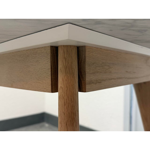 Article Mara Carrara Marble Café Table For Sale - Image 10 of 12