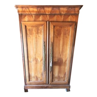 19th Century Tiger Wood Armoire For Sale