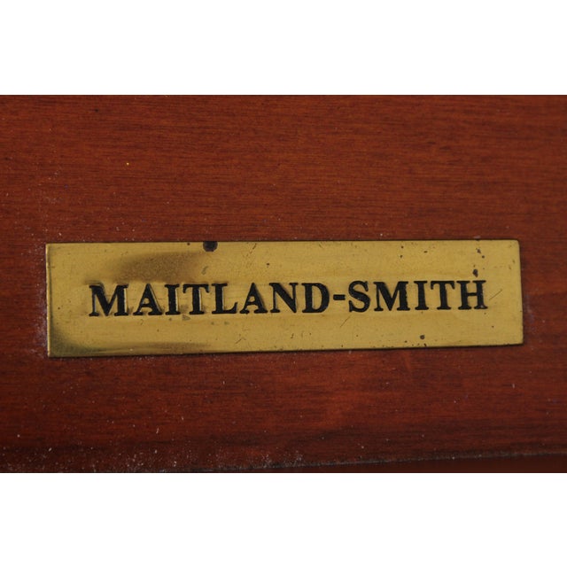 Pair Maitland Smith Marble Top Neoclassical Commode Chests For Sale - Image 17 of 18