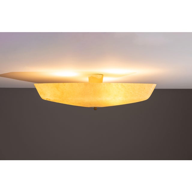 Triangular Fiberglass Ceiling Lamp, 1960s For Sale - Image 4 of 11