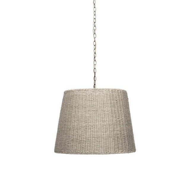 Tan Jamie Young Willow Seagrass Chandelier For Sale - Image 8 of 8