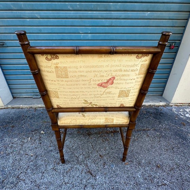 2000 - 2009 Chinese Chippendale Faux Bamboo Arm Chair For Sale - Image 5 of 7