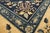 Early 20th Century Spectacular Navy Background Color With Striking Floral Design Antique Chinese Peking Rug For Sale - Image 5 of 8