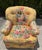 Vintage Sherrill Floral Upholstered Swivel Lounge Chair For Sale - Image 9 of 12