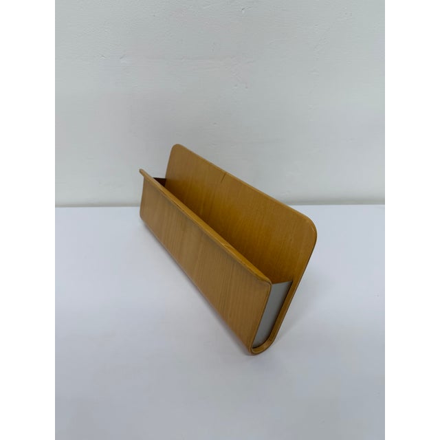 Tan Michael Graves Modern Bentwood Desk Accessory Organizer Set For Sale - Image 8 of 15