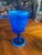 Art Deco 1 American Hobnail Blue Opalescent Westmoreland Style Goblet For Sale - Image 3 of 12