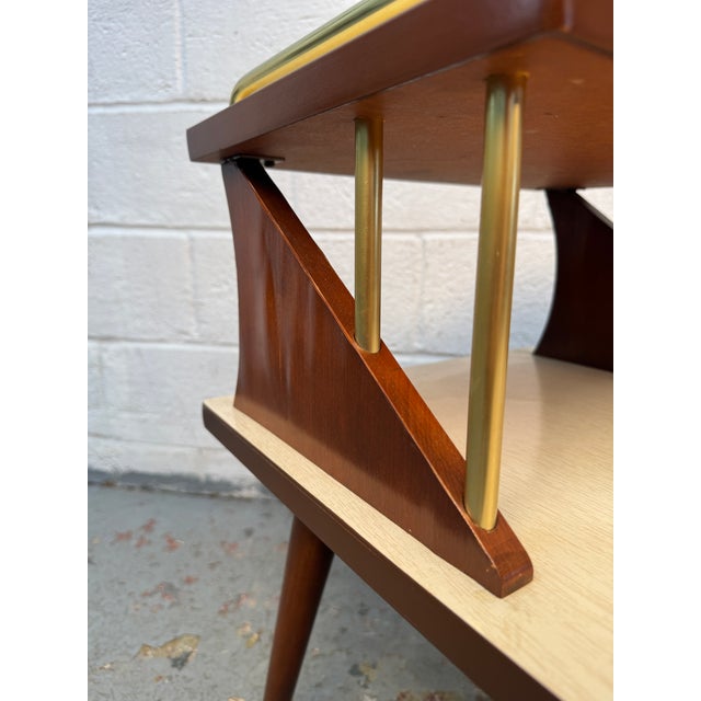 1950s Mid-Century Modern Atomic Tiered Table Set, 3 Pieces For Sale - Image 17 of 18