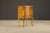 Antique Louis XVI French Provincial Figured Maple Cabinet Nightstands, C. 1920s For Sale - Image 12 of 17