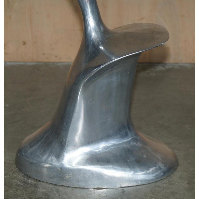 Space Age Mercury High Kitchen Bar Stools in Aluminium by Philip Watts, Set of 4 For Sale - Image 11 of 18