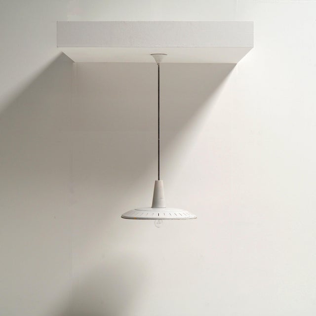 Belgian School Industrial Pendant Lamp, 1950s For Sale - Image 9 of 9