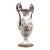 Ornate Bronze and Ceramic White Vase For Sale