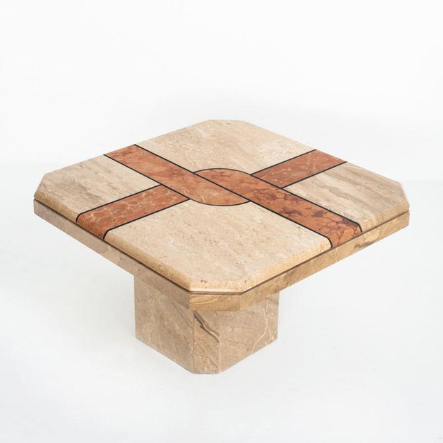 Vintage Marble Coffee Table, Italy, 1990s, in Very Good conditions. Designed 1990 to 1999