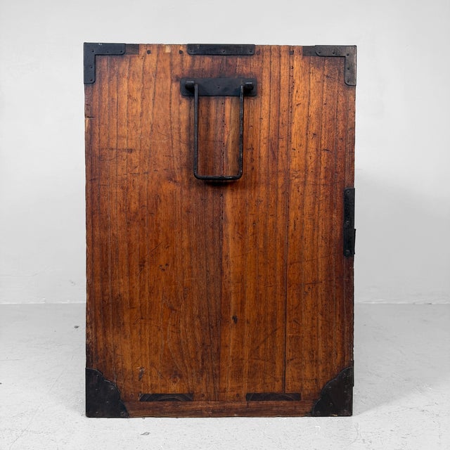 Antique Taishō Japanese Tansu Chest of Drawers, Japan, 1890s For Sale - Image 10 of 13