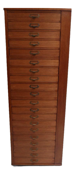 Vintage Watchmaker's Cabinet with Drawers, 1950s