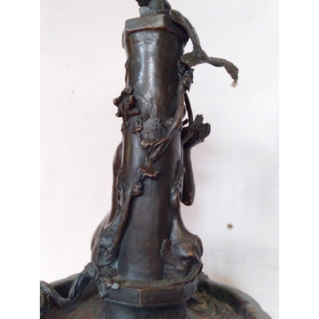 Late 19th Century 19th Century French Art Nouveau Bronze Sculpture "La Source" by Mathurin Moreau For Sale - Image 5 of 6