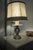 Antique White Brass Table Lamp, France, 1950s For Sale - Image 3 of 6