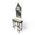 Antique Oscar Bach Style Console Table With Mirror For Sale - Image 9 of 12
