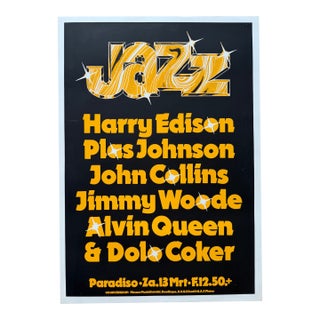 Martin Kaye, Jazz, Paradiso Poster (13 March 1981), Printed in Netherlands For Sale
