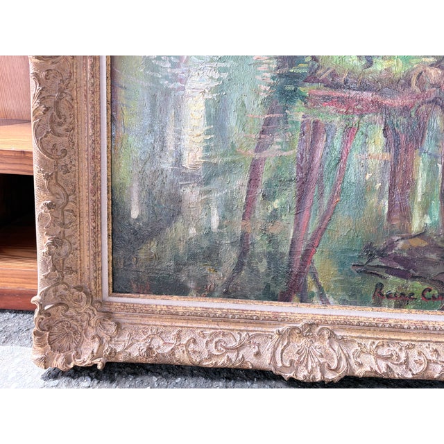 Reine Cimère, Salon, 1964, Oil Painting on Canvas, Framed For Sale - Image 4 of 17