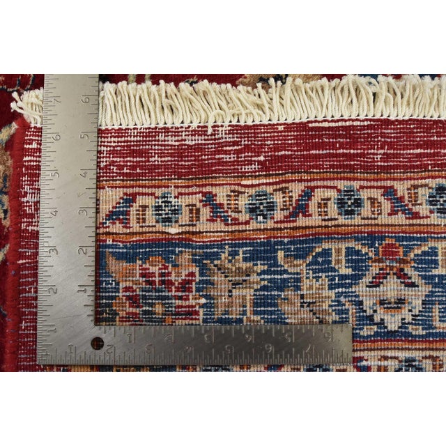 1980s Kashmar Rug 10′ X 12’11” Red Wool Traditional Hand-Knotted Oriental Carpet For Sale - Image 15 of 15