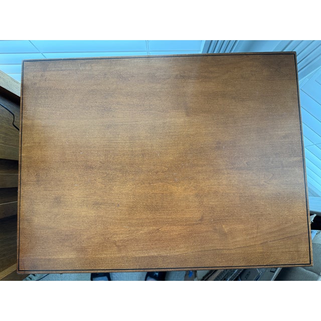 1980s Vintage Lambert Hitchcock Maple Wood Side Accent Table For Sale - Image 14 of 14