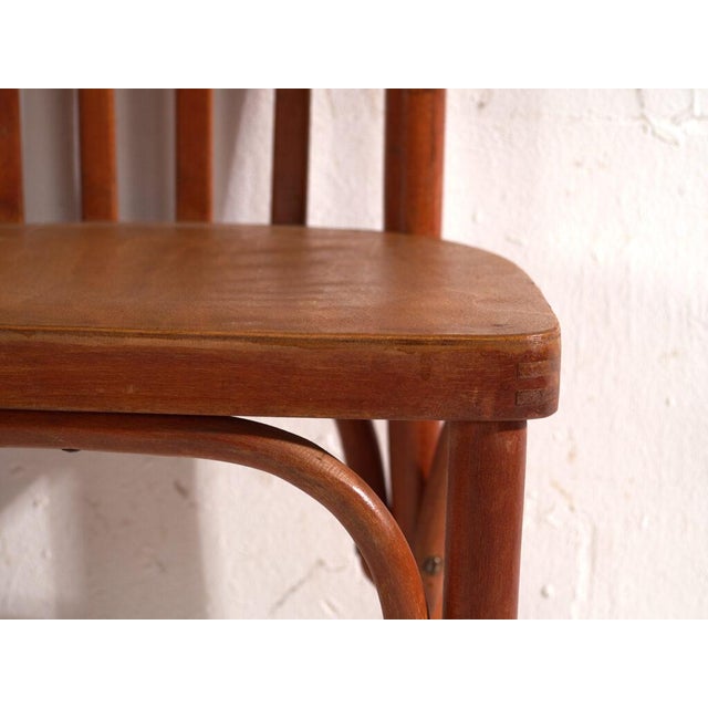 Brown Bentwood Chairs in the style of Thonet, Central Europe, 1930, Set of 4 For Sale - Image 8 of 15