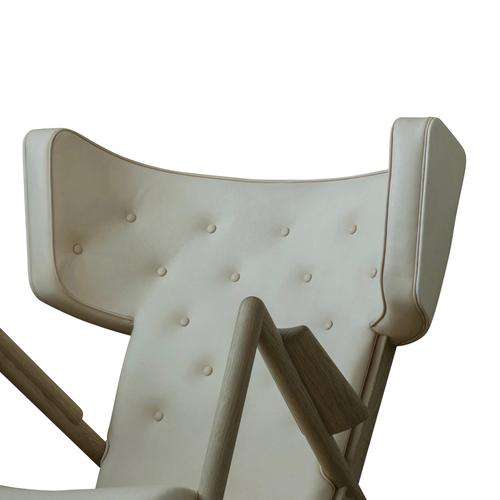 Wood and Leather Grasshopper Armchair by Finn Juhl For Sale - Image 11 of 18