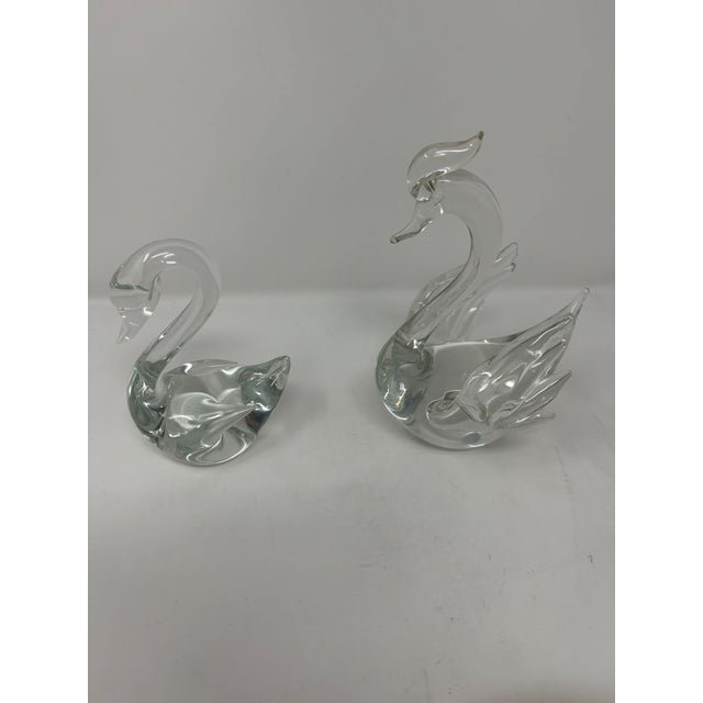 Vintage Murano Glass Swans Seguso For Sale - Image 4 of 7