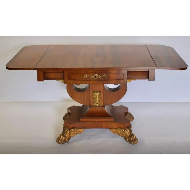 Traditional Early 19th Century Swedish Empire Sofa Table by Johan Oman For Sale - Image 3 of 8