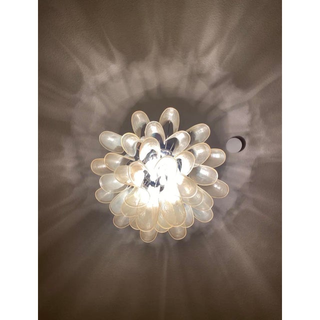 Murano Glass Tongue Chandelier by Venini for La Murrina, Italy, 1970s For Sale - Image 4 of 10