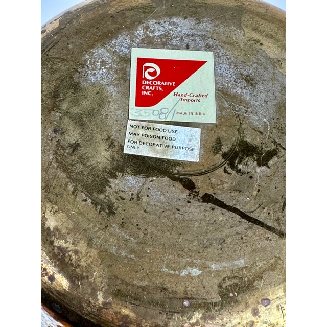 Metal Trompe l'Oeil Brass Money Bag Vase For Sale - Image 7 of 7