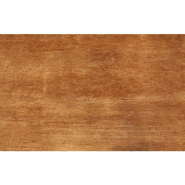 Contemporary Hand-Knotted Wool Rug in Shade of Golden Brown by Doris Leslie Blau For Sale - Image 4 of 7
