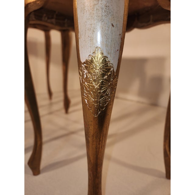 1960s 1960s Italian Florentine Gilded Nesting Table Set For Sale - Image 5 of 8
