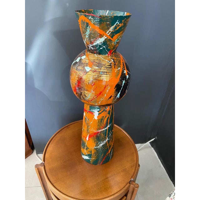 Metal Vase by Silvio Formichetti, 2010s For Sale - Image 10 of 11