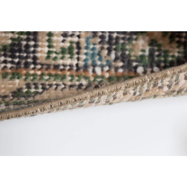 Distressed Turkish Oushak Runner 1'6" X 11'6" For Sale - Image 10 of 13