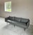 Metal Minimalist Kimball Whittaker Faux Leather Lounge Sofa For Sale - Image 7 of 17