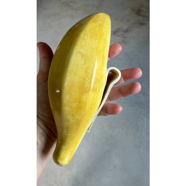 Ceramic Italian Glazed Ceramic Banana Sculpture (After Warhol) (After Maurizio Cattelan) For Sale - Image 7 of 18