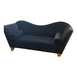 Royal Blue Velvet Sofa Avant-Garde Style